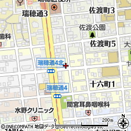 愛知県名古屋市瑞穂区十六町1丁目30周辺の地図