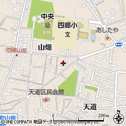 愛知県豊田市四郷町山畑125周辺の地図