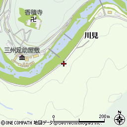 愛知県豊田市岩神町（川見）周辺の地図