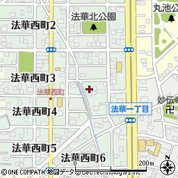 愛知県名古屋市中川区法華西町168周辺の地図