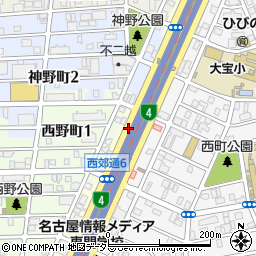 東邦ガス株式会社　東邦ガスＬＩＶＥＮＡＳ・ＥＮＥＤＯ株式会社・桶中住宅設備周辺の地図
