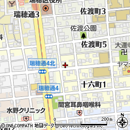 愛知県名古屋市瑞穂区十六町1丁目28周辺の地図