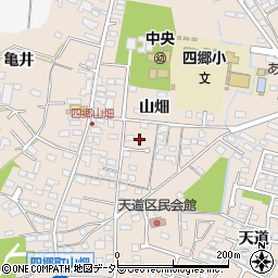 愛知県豊田市四郷町山畑115周辺の地図