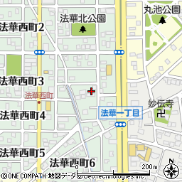 愛知県名古屋市中川区法華西町160-3周辺の地図