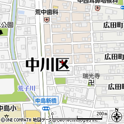 愛知県名古屋市中川区草平町2丁目55周辺の地図