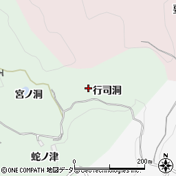 愛知県豊田市椿立町（行司洞）周辺の地図