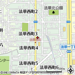 愛知県名古屋市中川区法華西町3丁目9周辺の地図