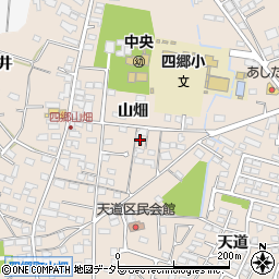 愛知県豊田市四郷町山畑120-1周辺の地図