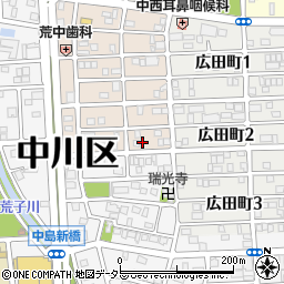 愛知県名古屋市中川区草平町2丁目59周辺の地図