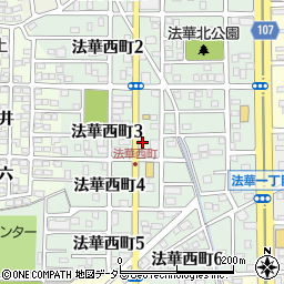 愛知県名古屋市中川区法華西町3丁目10周辺の地図