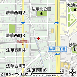 愛知県名古屋市中川区法華西町165周辺の地図
