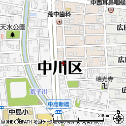 愛知県名古屋市中川区草平町2丁目25周辺の地図