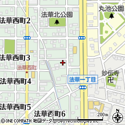 愛知県名古屋市中川区法華西町160-1周辺の地図