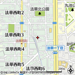 愛知県名古屋市中川区法華西町164周辺の地図