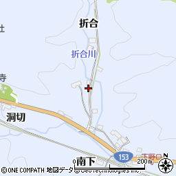 愛知県豊田市野口町折合周辺の地図