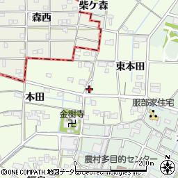 愛知県弥富市五之三町東本田45周辺の地図