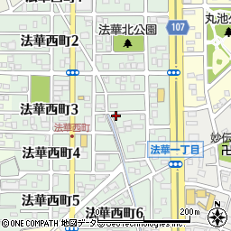 愛知県名古屋市中川区法華西町166周辺の地図