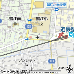 健康痩身研究所蟹江店周辺の地図