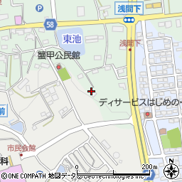 愛知県日進市蟹甲町中屋敷499-2周辺の地図