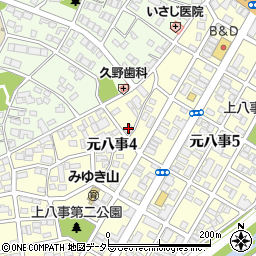 愛知県名古屋市天白区元八事4丁目38の地図 住所一覧検索 地図マピオン