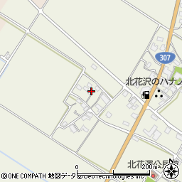 滋賀県東近江市北花沢町653-2周辺の地図