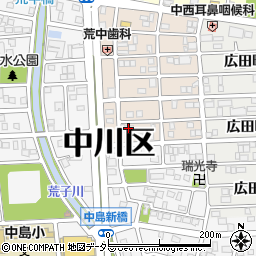 愛知県名古屋市中川区草平町2丁目51周辺の地図