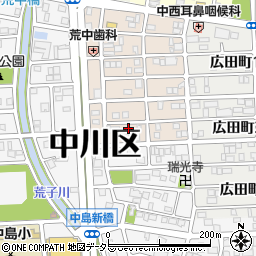 愛知県名古屋市中川区草平町2丁目49周辺の地図