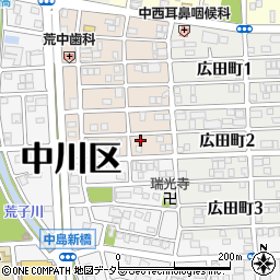 愛知県名古屋市中川区草平町2丁目44周辺の地図