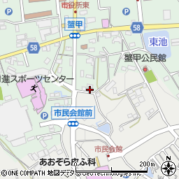愛知県日進市蟹甲町中屋敷478-2周辺の地図