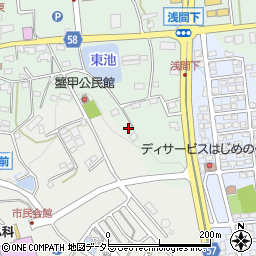 愛知県日進市蟹甲町中屋敷499-5周辺の地図