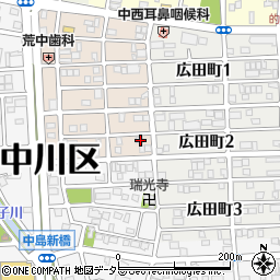 愛知県名古屋市中川区草平町2丁目42周辺の地図