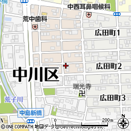 愛知県名古屋市中川区草平町2丁目45周辺の地図