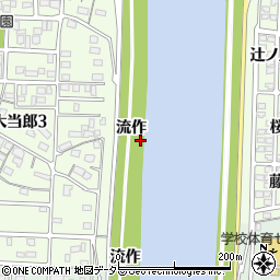 愛知県名古屋市中川区大蟷螂町流作周辺の地図