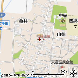 愛知県豊田市四郷町山畑57周辺の地図