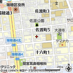 愛知県名古屋市瑞穂区十六町1丁目9周辺の地図