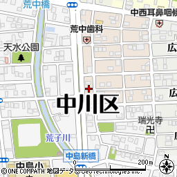 愛知県名古屋市中川区草平町2丁目28周辺の地図