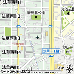 愛知県名古屋市中川区法華西町155周辺の地図