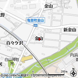 愛知県豊田市伊保町金山周辺の地図