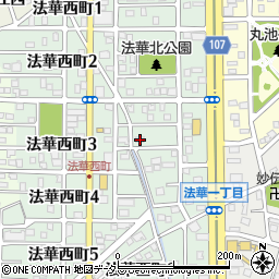 愛知県名古屋市中川区法華西町151周辺の地図