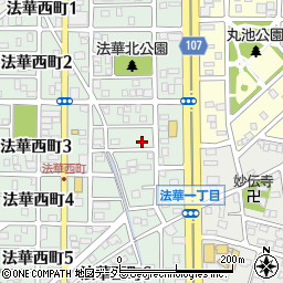 愛知県名古屋市中川区法華西町156周辺の地図