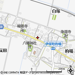 愛知県豊田市伊保町宮本周辺の地図