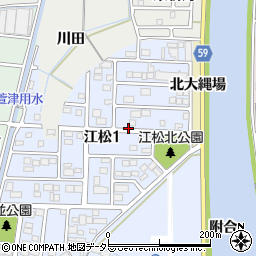 〒454-0954 愛知県名古屋市中川区江松の地図