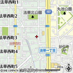 愛知県名古屋市中川区法華西町157周辺の地図