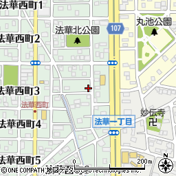 愛知県名古屋市中川区法華西町158周辺の地図