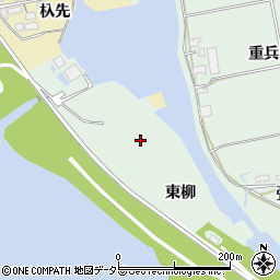 愛知県愛西市森川町東柳周辺の地図