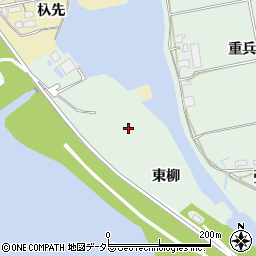 愛知県愛西市森川町（東柳）周辺の地図