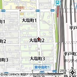 愛知県名古屋市中川区大塩町周辺の地図