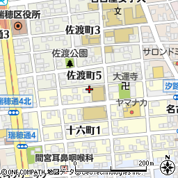 愛知県名古屋市瑞穂区十六町1丁目11周辺の地図