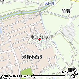 愛知県日進市米野木町南山355周辺の地図