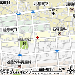 愛知県名古屋市瑞穂区西ノ割町2丁目周辺の地図
